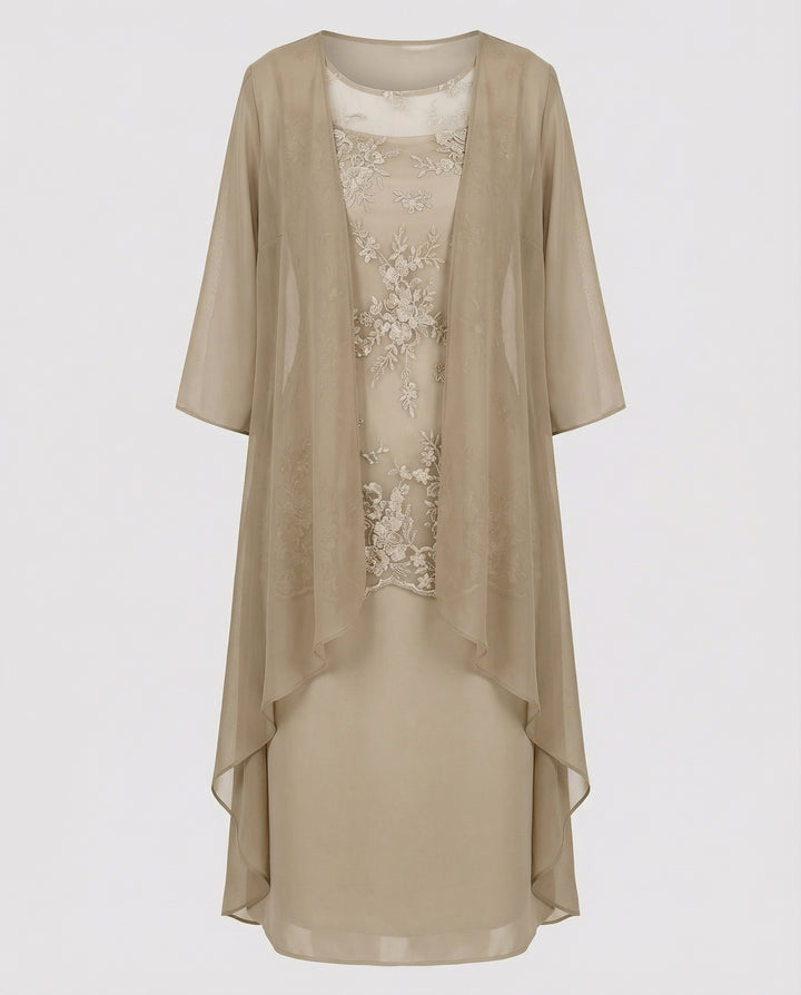 Lune London | Two-Piece Chiffon Dress Elegant Set