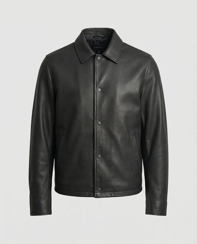 Men's Leather Look Transitional Jacket