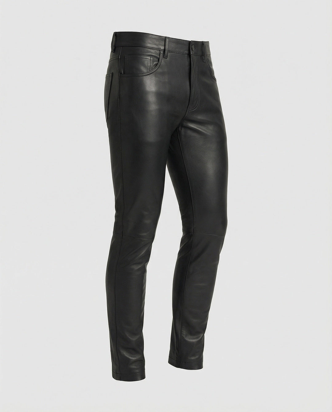 Men's Faux Leather Pants Slim Fit