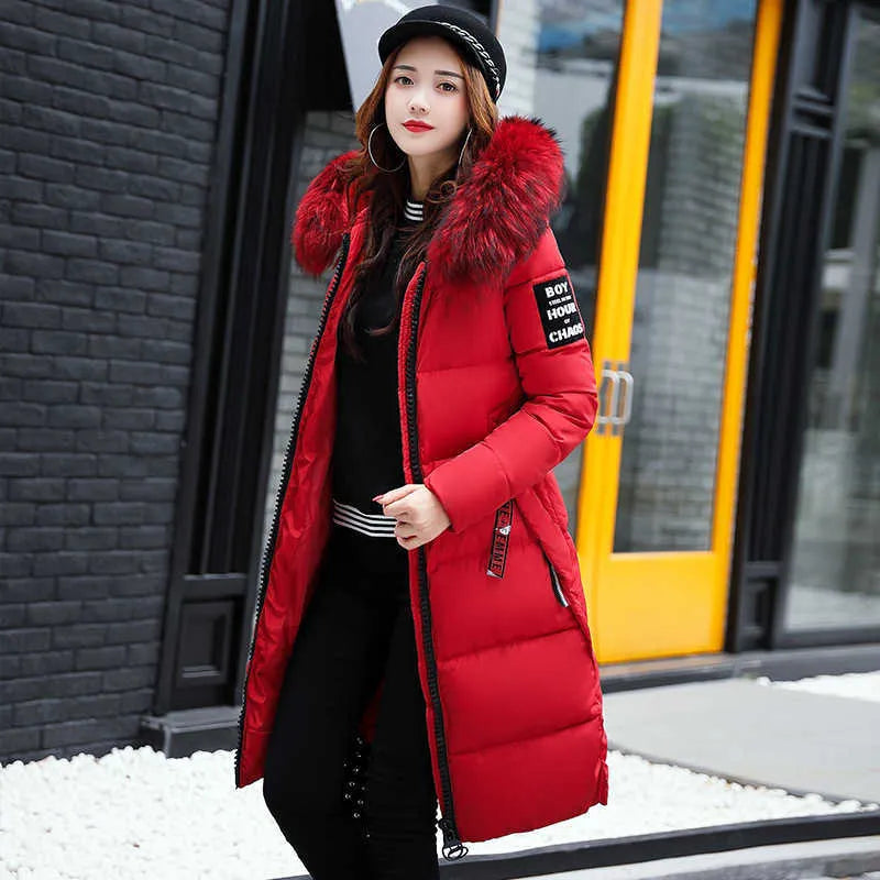 Lune London | Manteau long avec col en fourrure pour femmes