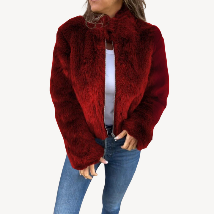Lune London | Women's Faux Fur Zip-Up Jacket