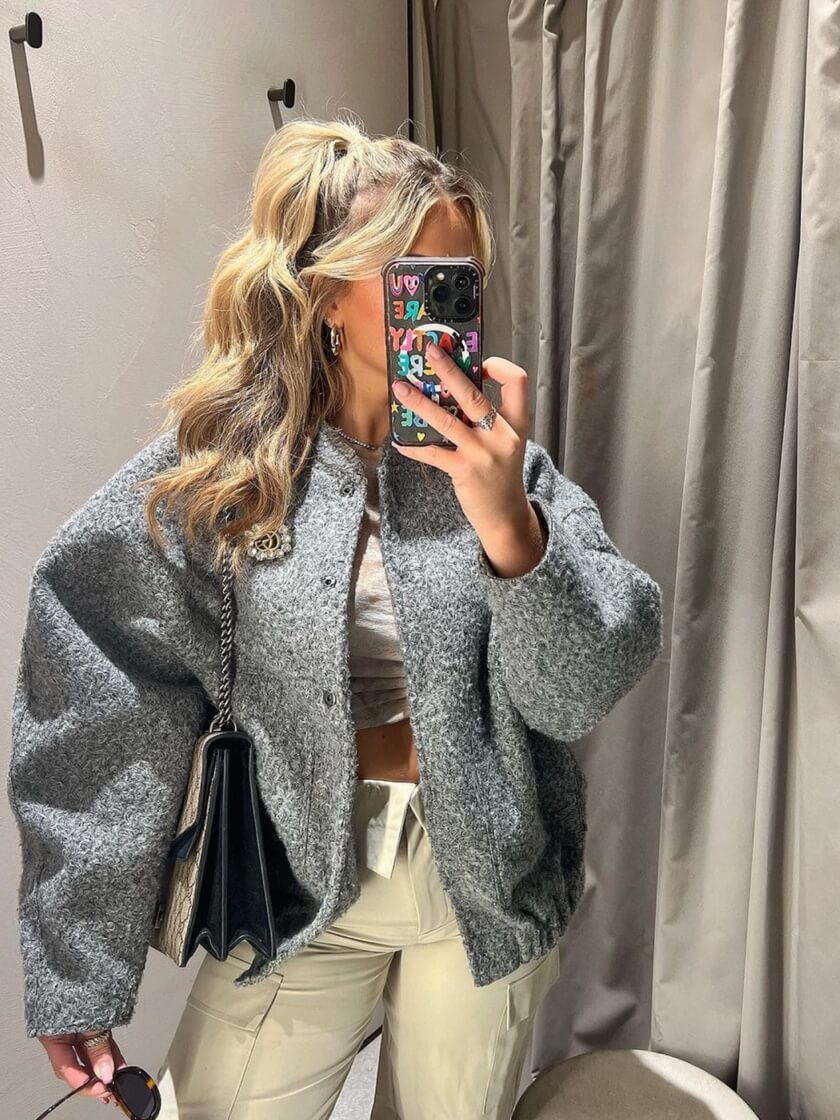 Lune London | Fit Wool Bomber Jacket