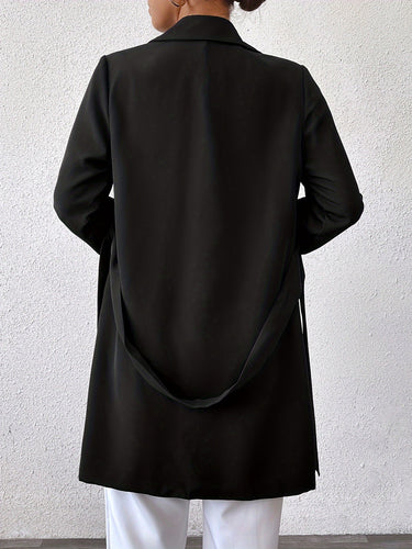Lune London | Reversible long jacket with tie belt