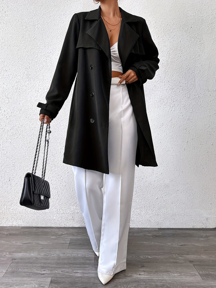 Lune London | Reversible long jacket with tie belt
