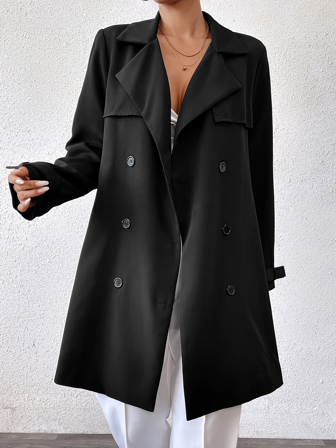 Lune London | Reversible long jacket with tie belt