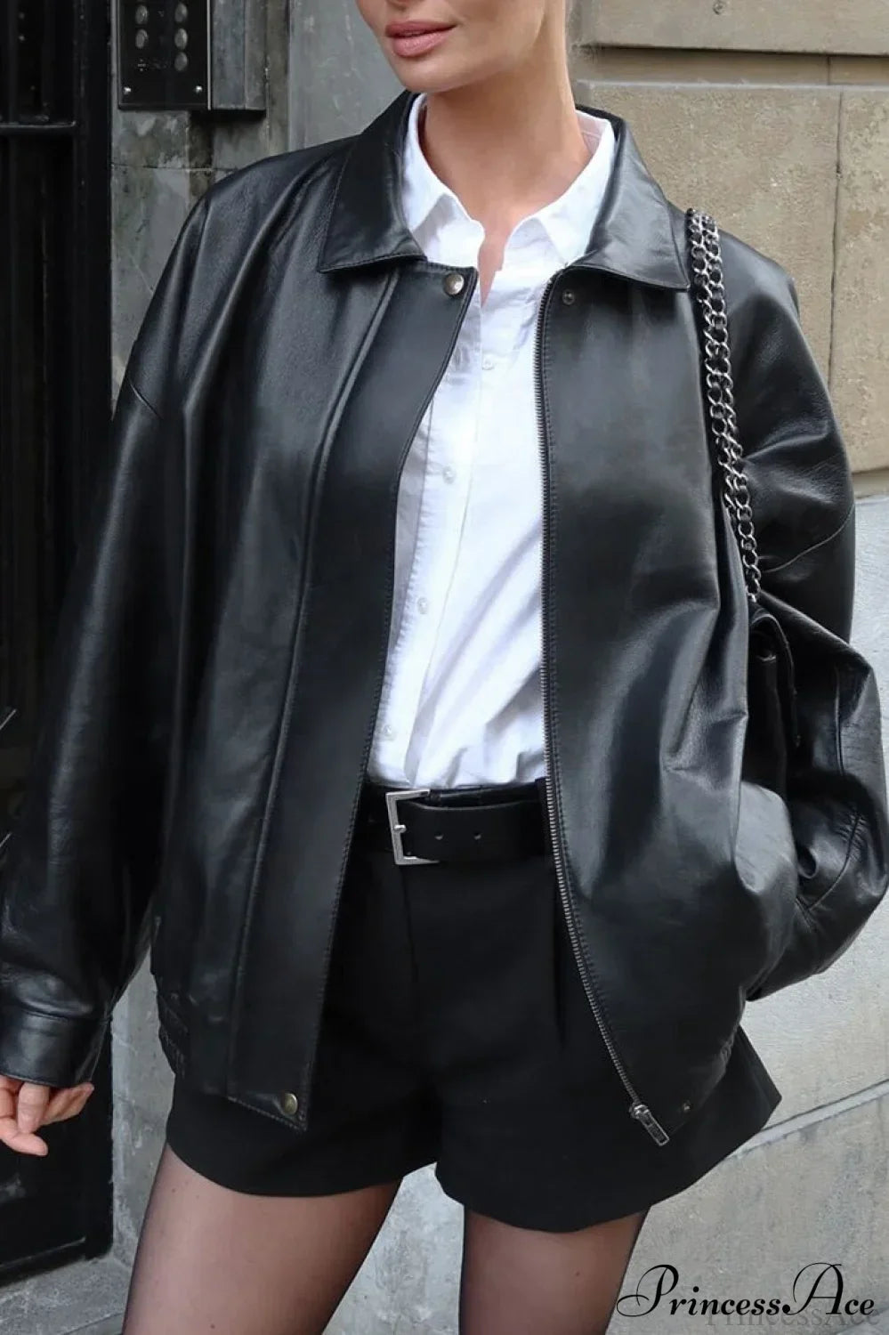 Lune London | Black Leather Motorcycle Jacket