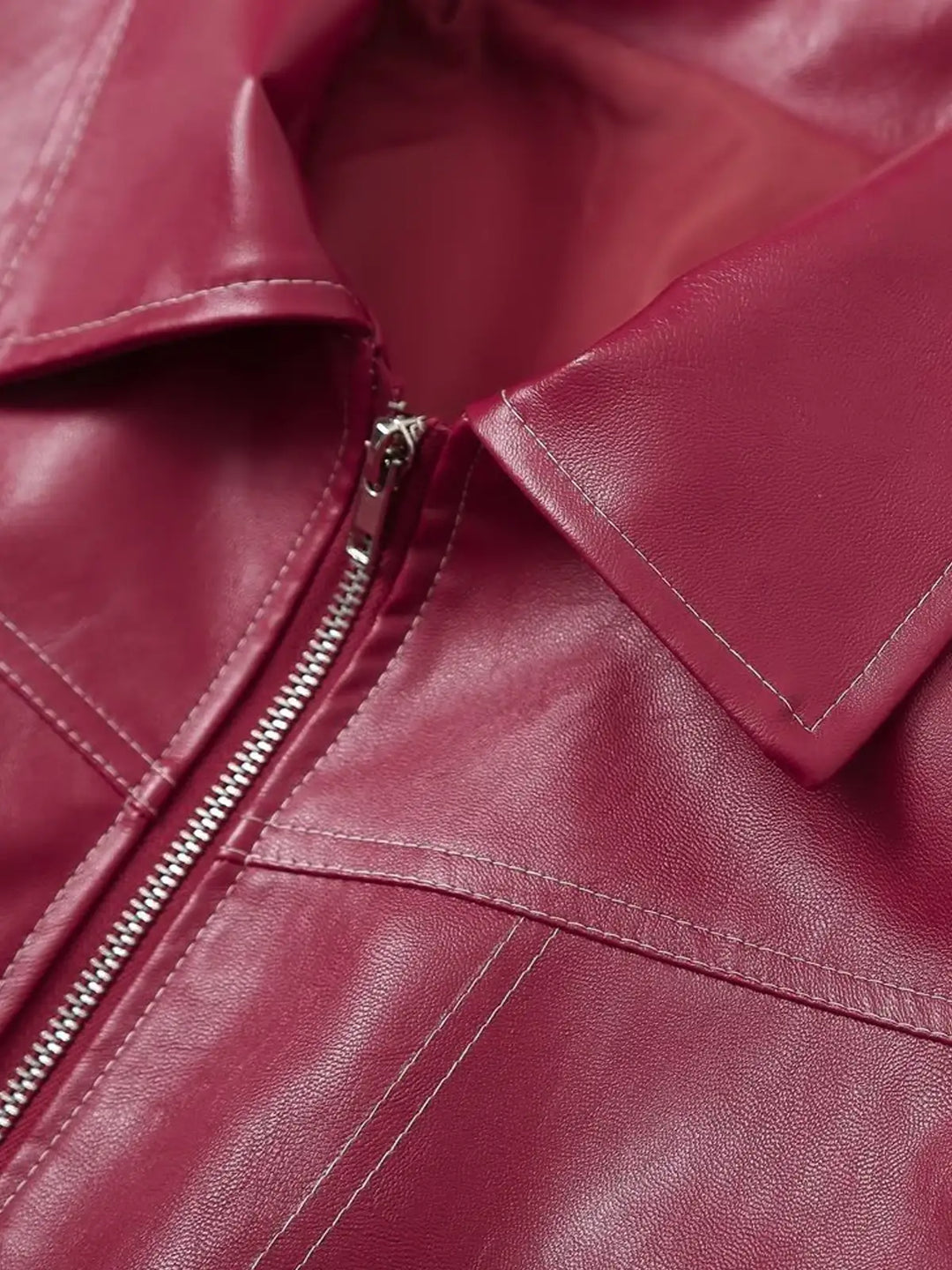 Lune London | Plus Size Faux Leather Bomber