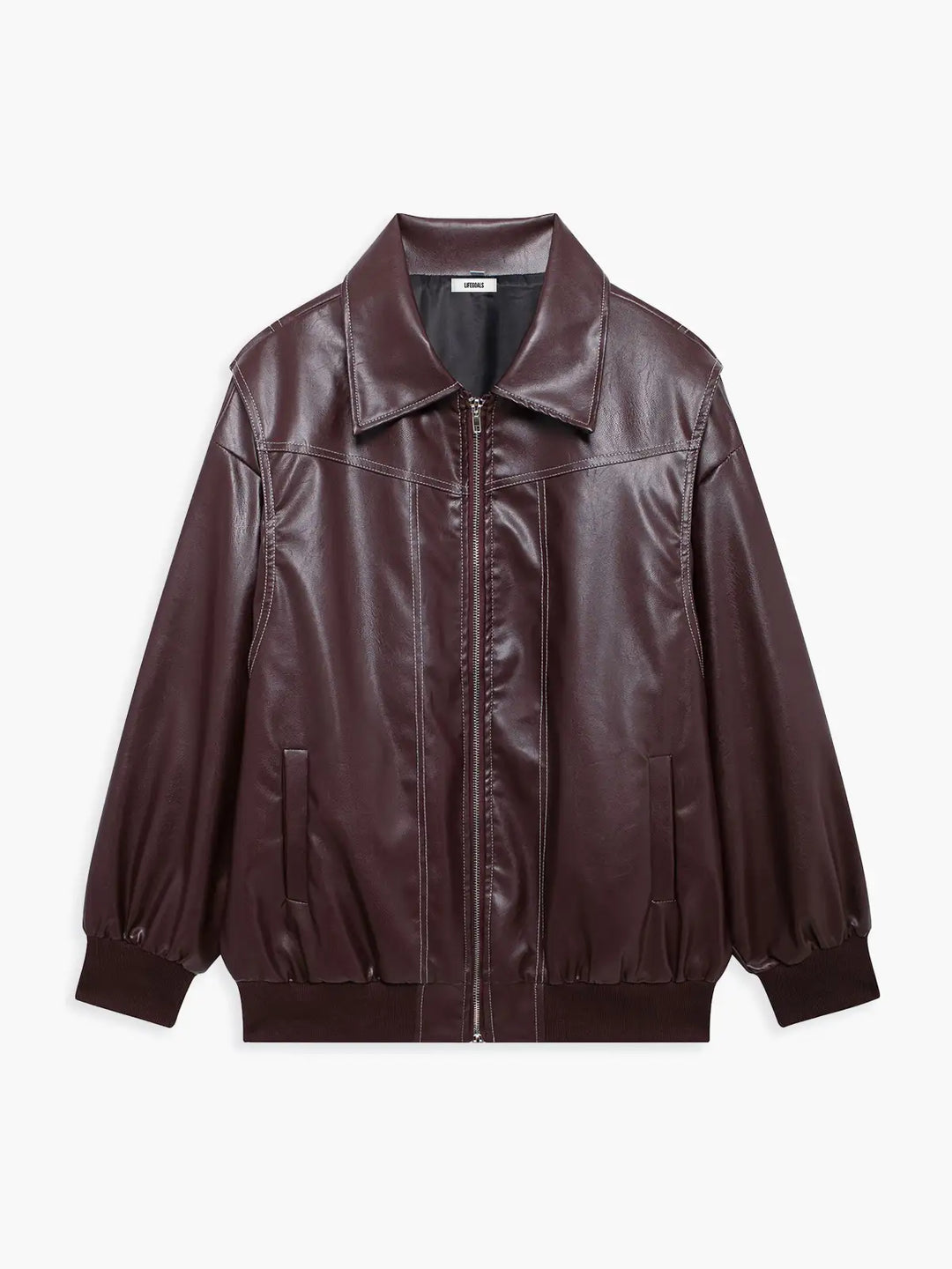 Lune London | Plus Size Faux Leather Bomber