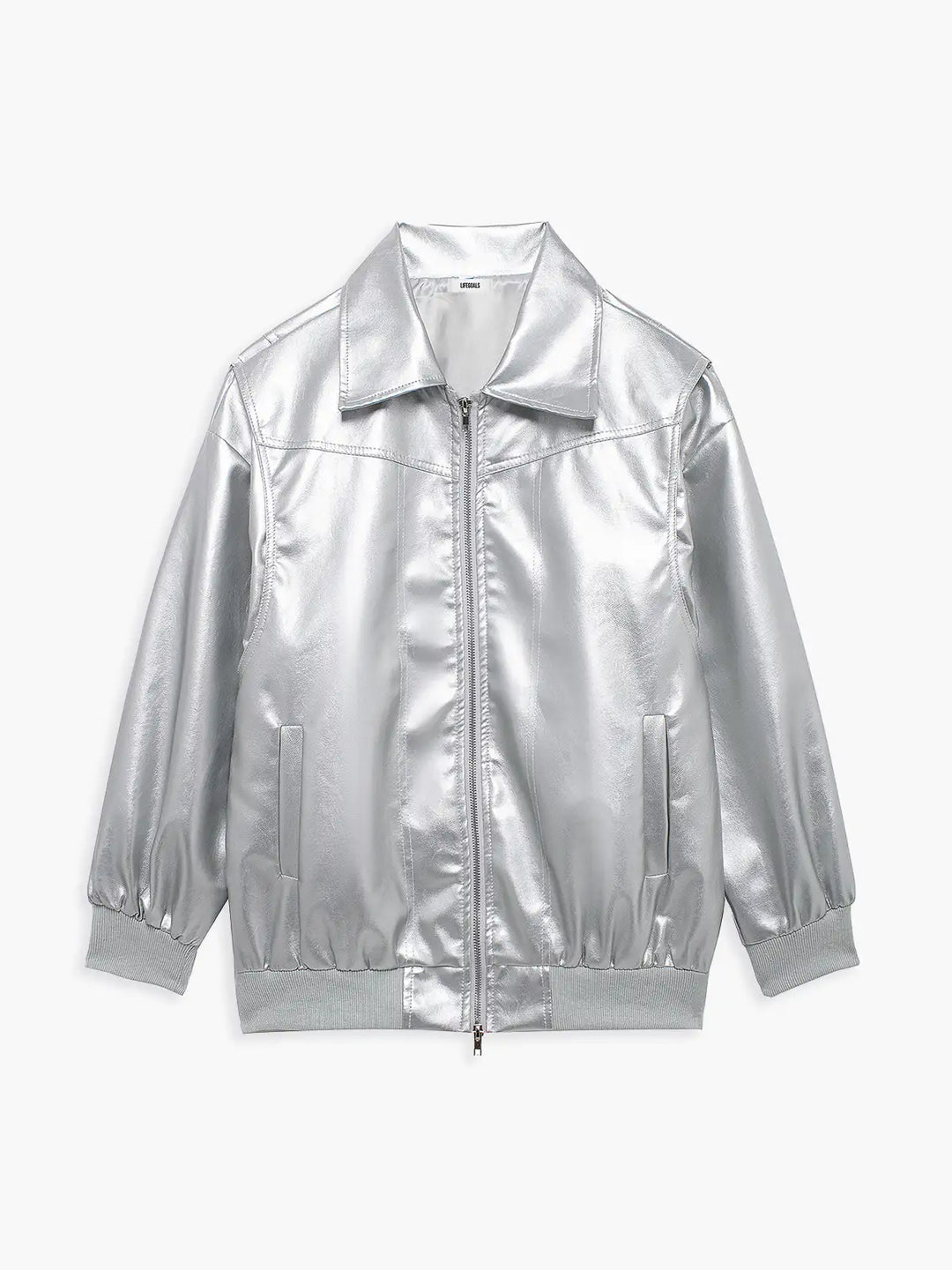 Lune London | Plus Size Faux Leather Bomber