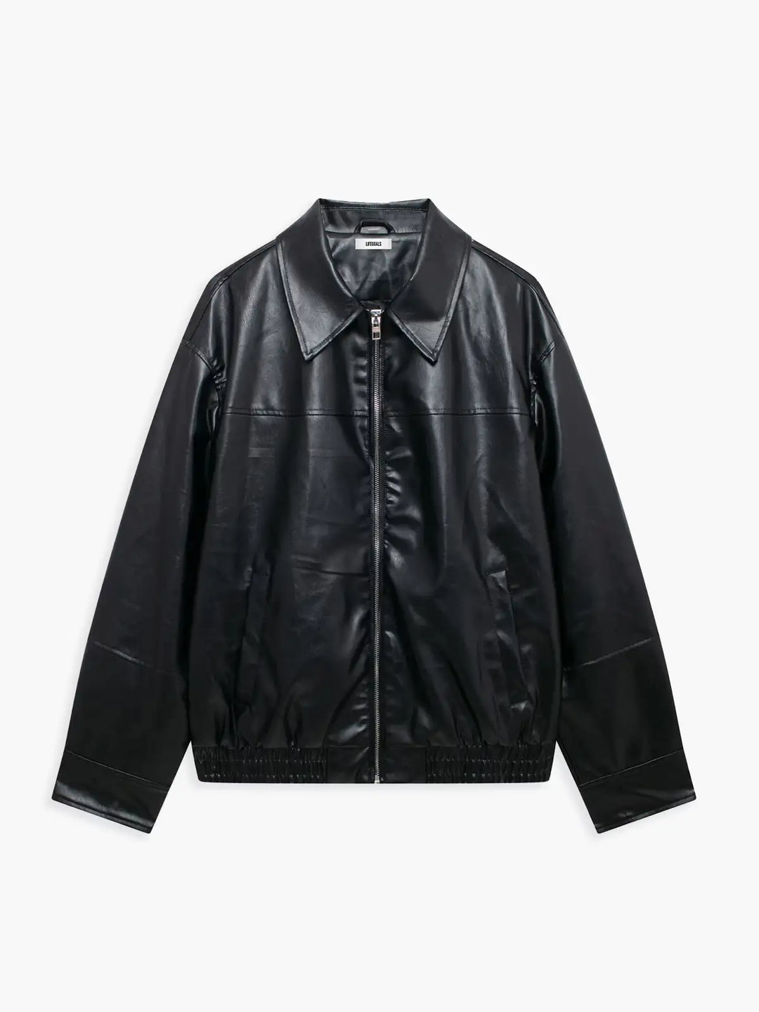 Lune London | Zipper Faux Leather Coat