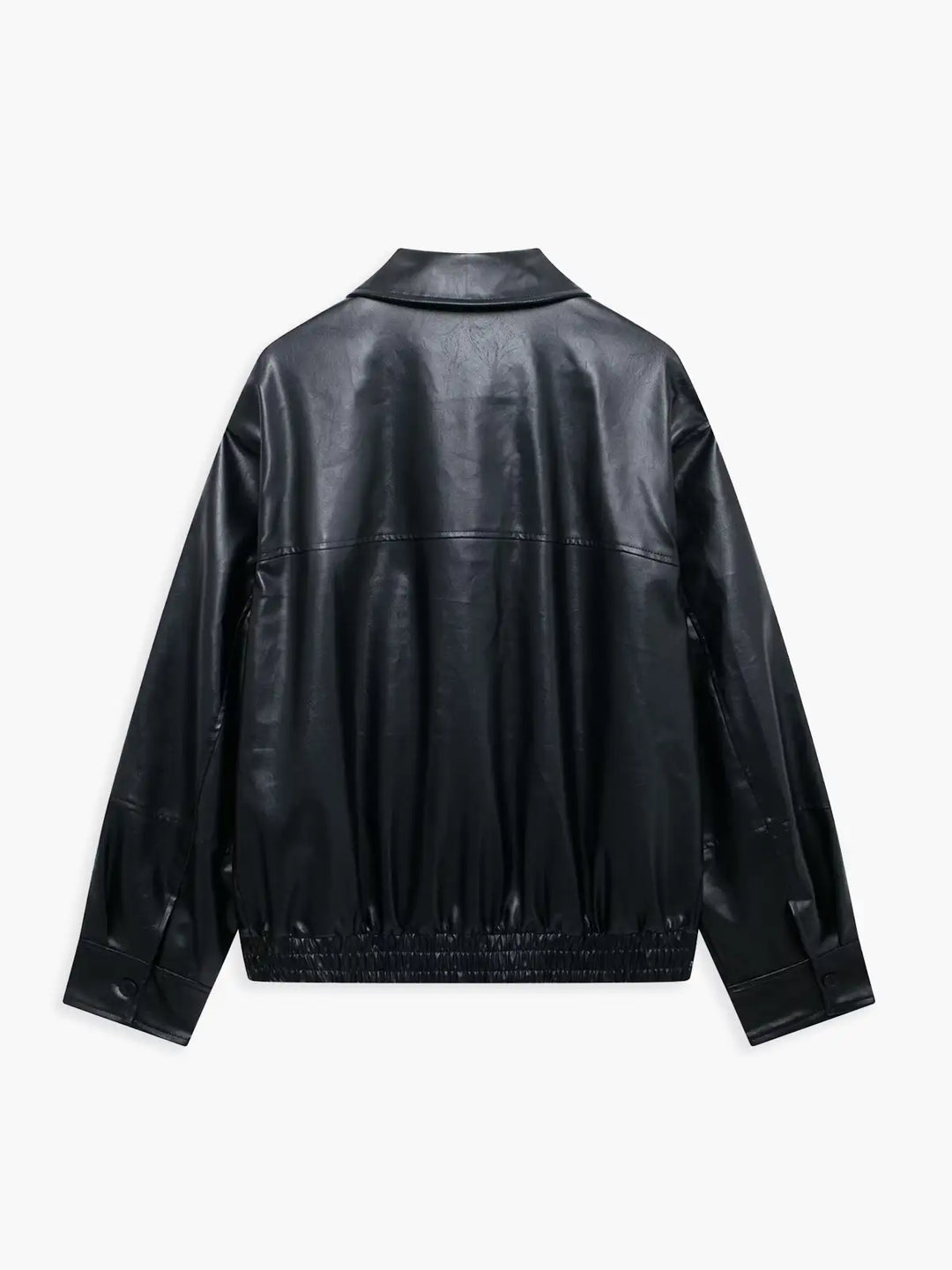 Lune London | Zipper Faux Leather Coat
