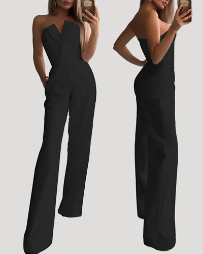 Lune London | Sleeveless Jumpsuit with V-Neck