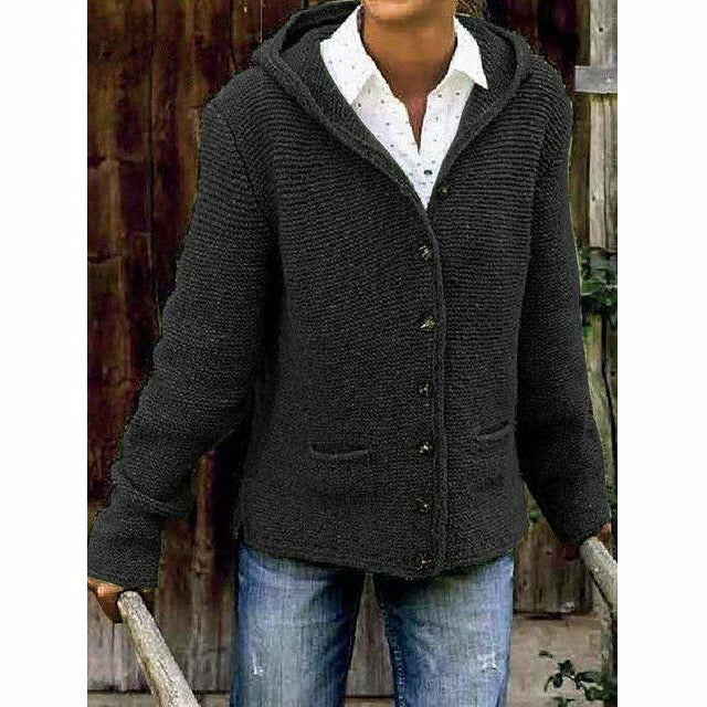 Lune London | Hooded Knit Coat