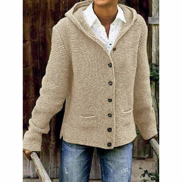 Lune London | Hooded Knit Coat