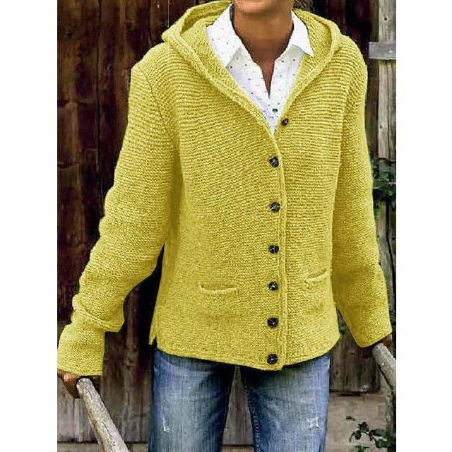 Lune London | Hooded Knit Coat