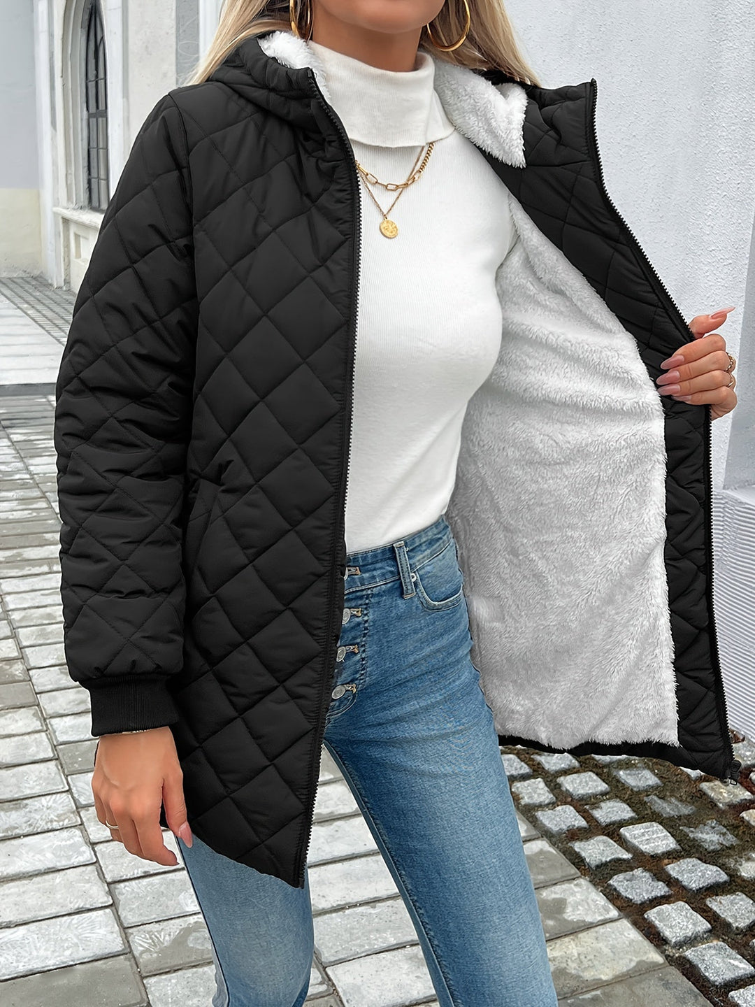 Lune London | Padded Puffy Jacket with Zipper