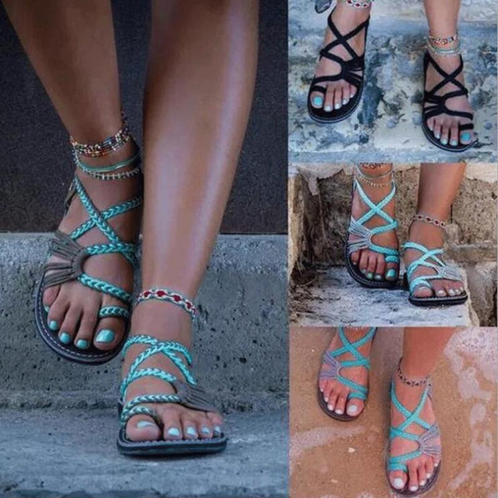 Lune London | Sail Knot Foot Flat Sandals