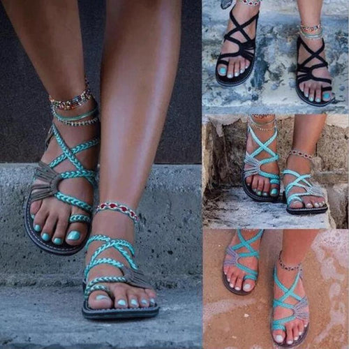 Lune London | Sail Knot Foot Flat Sandals