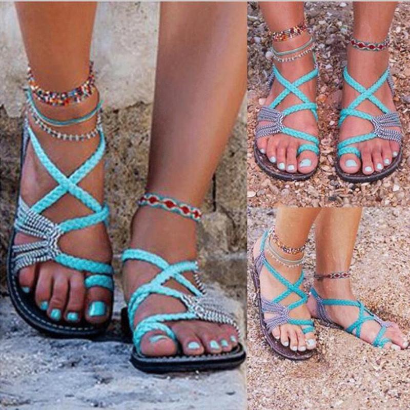 Lune London | Sail Knot Foot Flat Sandals