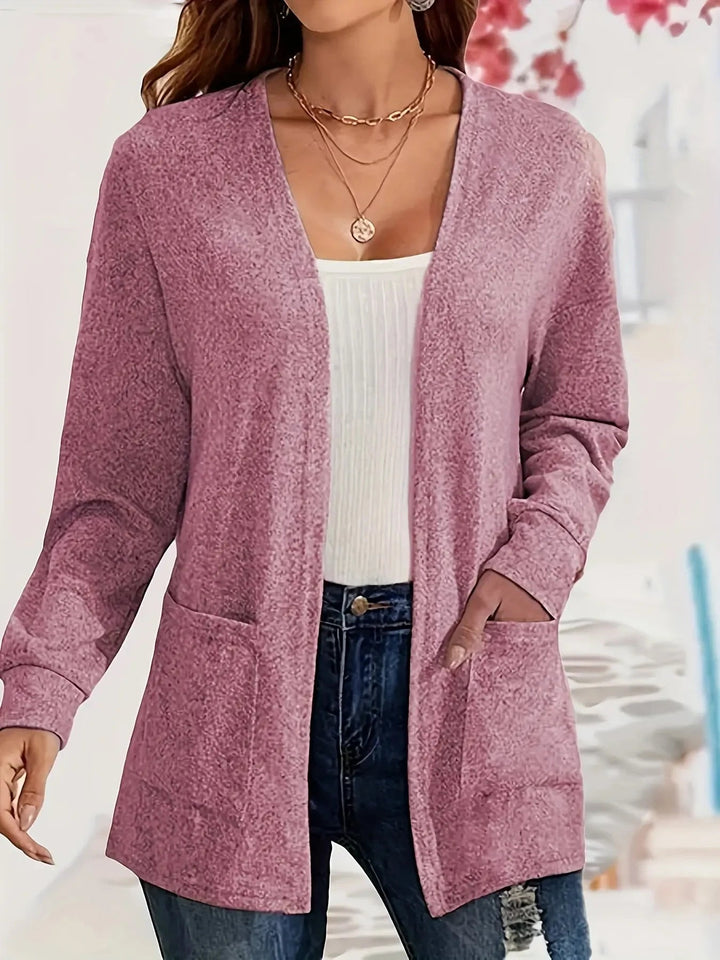 Lune London | Stylish Cardigan with Open Front & Pockets