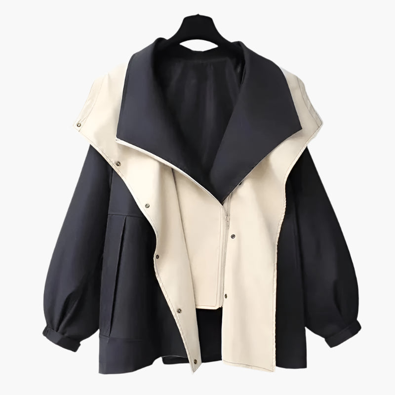 Lune London | Oversized layer-look leisure jacket - Versatile transition jacket for everyday wear and outdoor activities