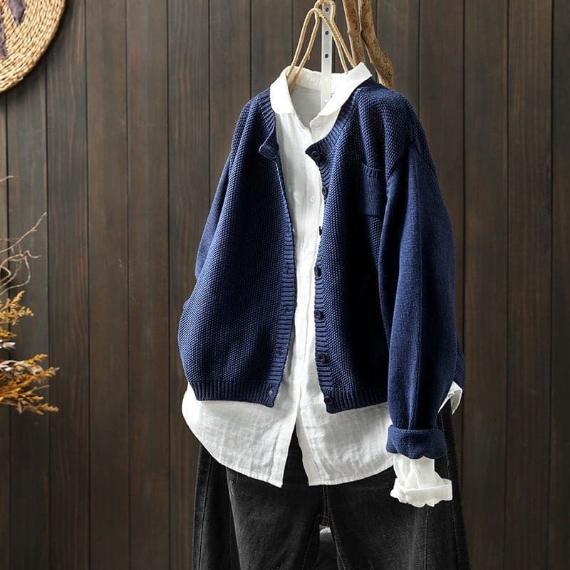 Lune London | Cardigan - Knit - Button Closure - Oversized Fit - Soft and Comfortable