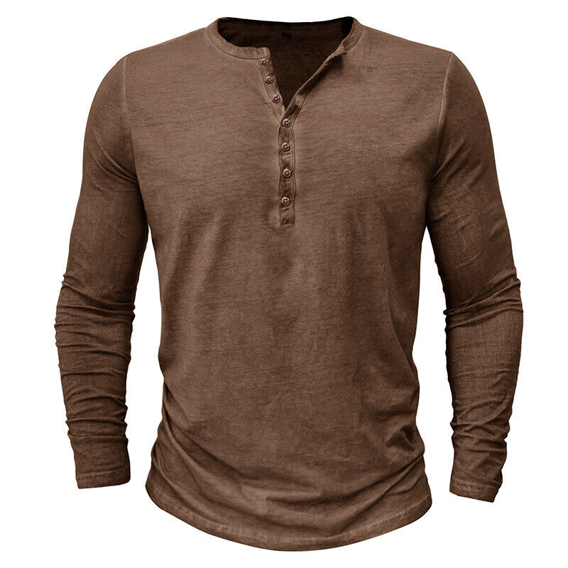 Lune London | Henley Shirt for Men with Long Sleeves