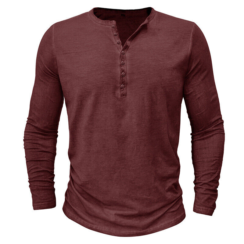 Lune London | Henley Shirt for Men with Long Sleeves
