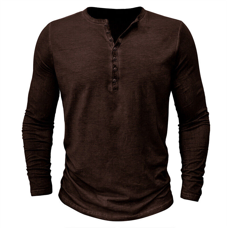 Lune London | Henley Shirt for Men with Long Sleeves
