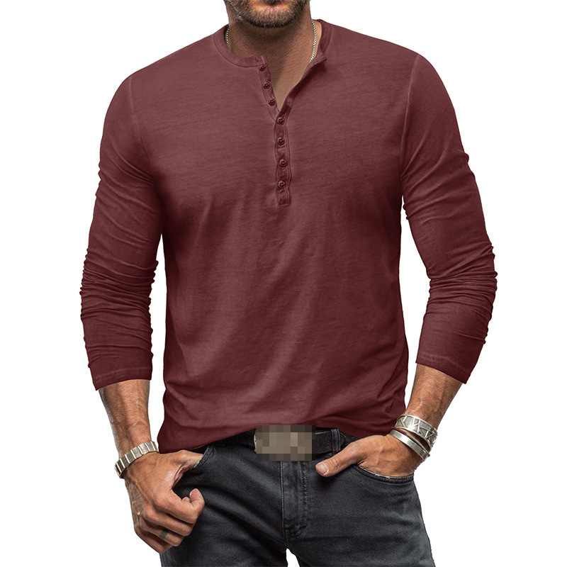 Lune London | Henley Shirt for Men with Long Sleeves
