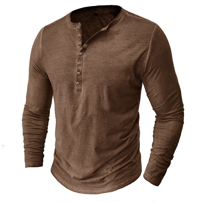 Lune London | Henley Shirt for Men with Long Sleeves