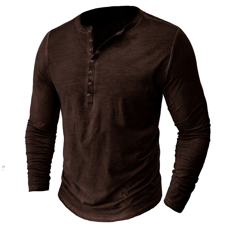 Lune London | Henley Shirt for Men with Long Sleeves
