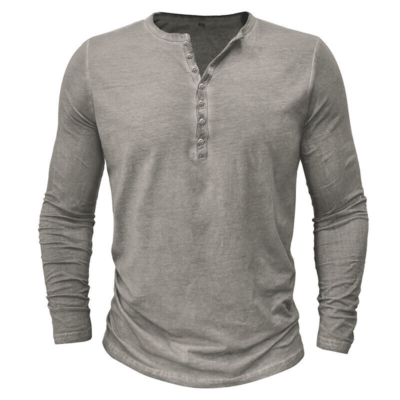 Lune London | Henley Shirt for Men with Long Sleeves