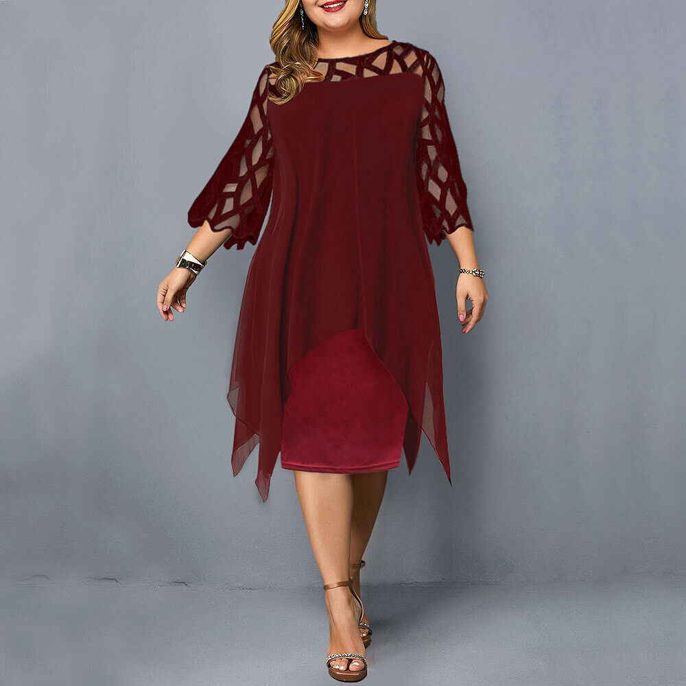 Lune London | Elegant Plus Size Midi Dress for Women