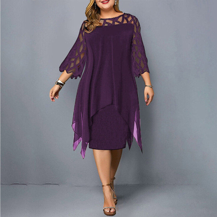 Lune London | Elegant Plus Size Midi Dress for Women