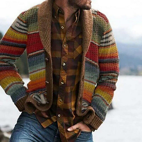 Lune London | Checked Vintage Men's Cardigan