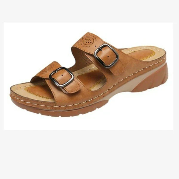 Lune London | Orthopedic Adjustable Sandals - Breathable Synthetic Leather - with Triple Foot Support