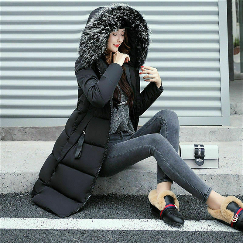 Lune London | Manteau long avec col en fourrure pour femmes