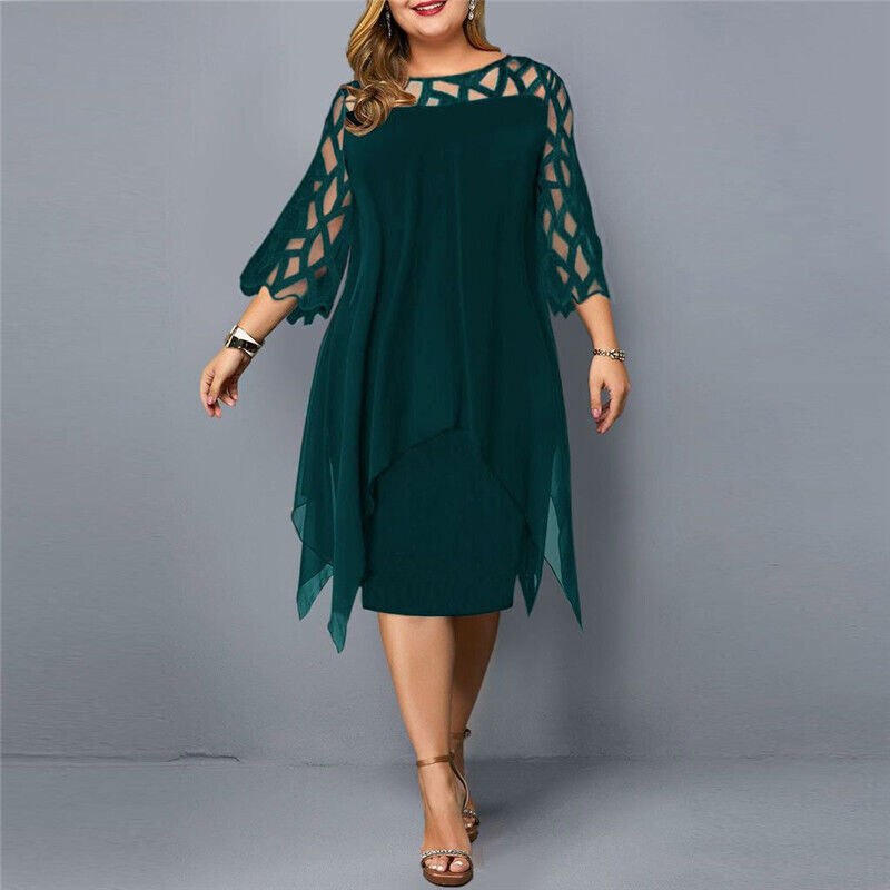 Lune London | Elegant Plus Size Midi Dress for Women