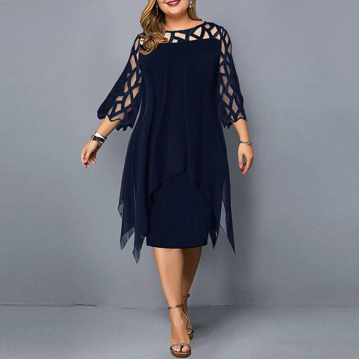 Lune London | Elegant Plus Size Midi Dress for Women