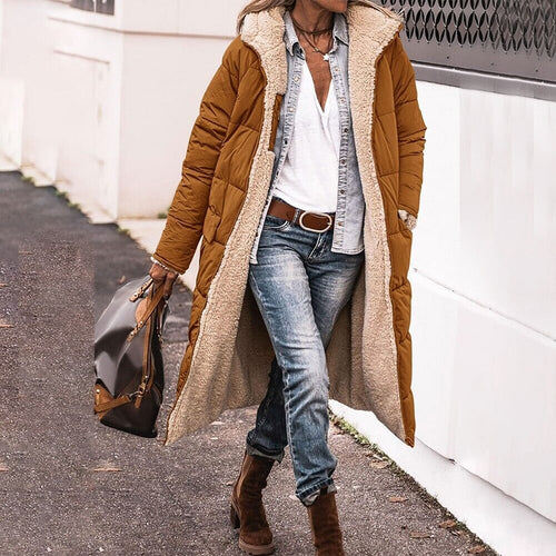 Lune London - Long reversible down jacket (with hood)