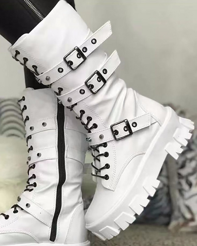 Lune London | Boots with Zipper and Buckles