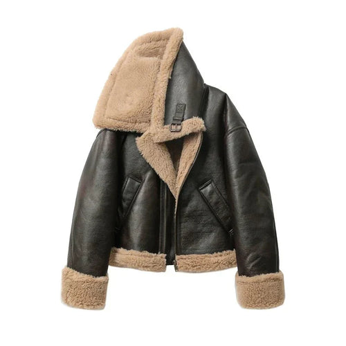 Lune London | Manteau en fausse fourrure pour femmes avec doublure en fourrure synthétique