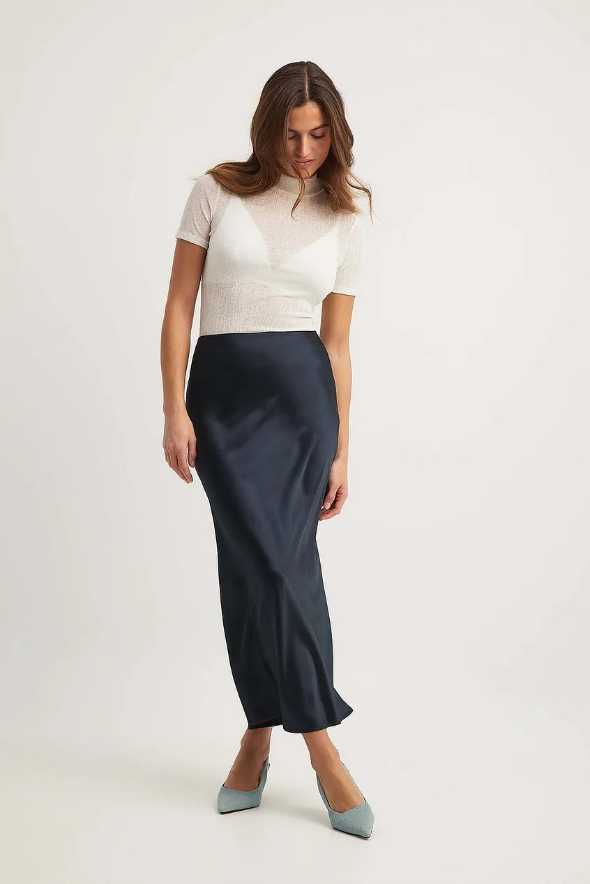 Lune London | Satin skirt with High Waist Anna
