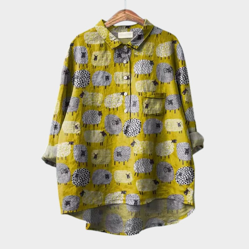 Lune London | Stylish blouse with button placket in front