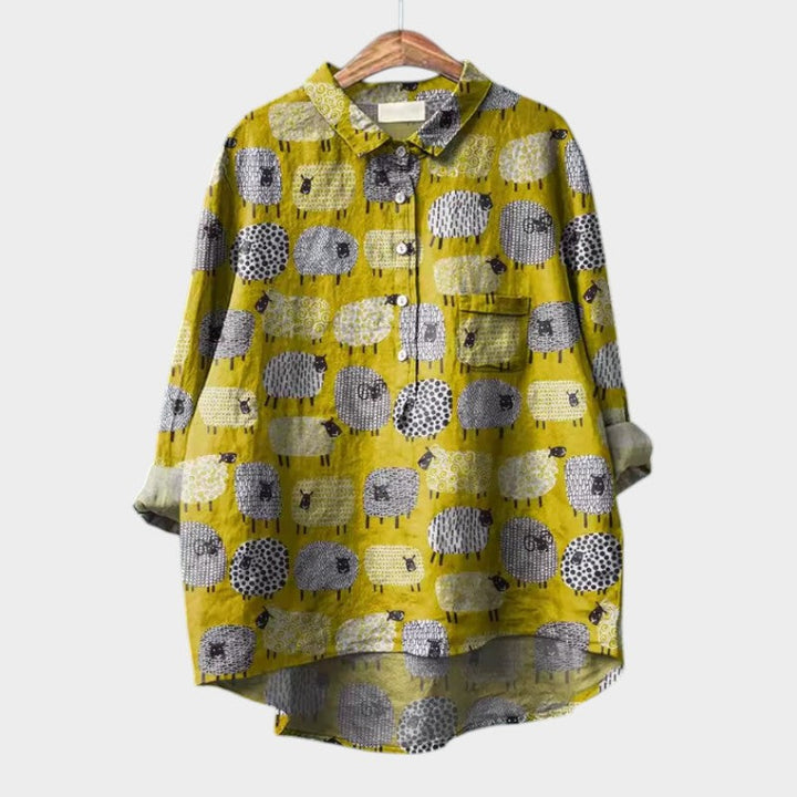 Lune London | Stylish blouse with button placket in front