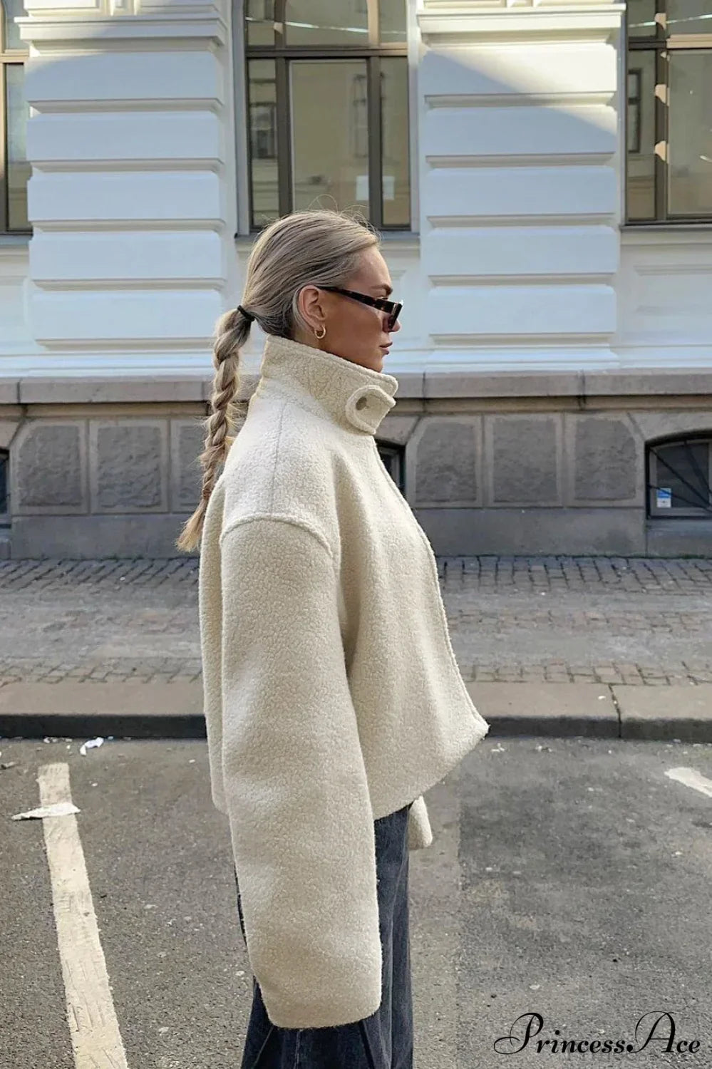 Lune London | Standing Collar Sherpa Jacket