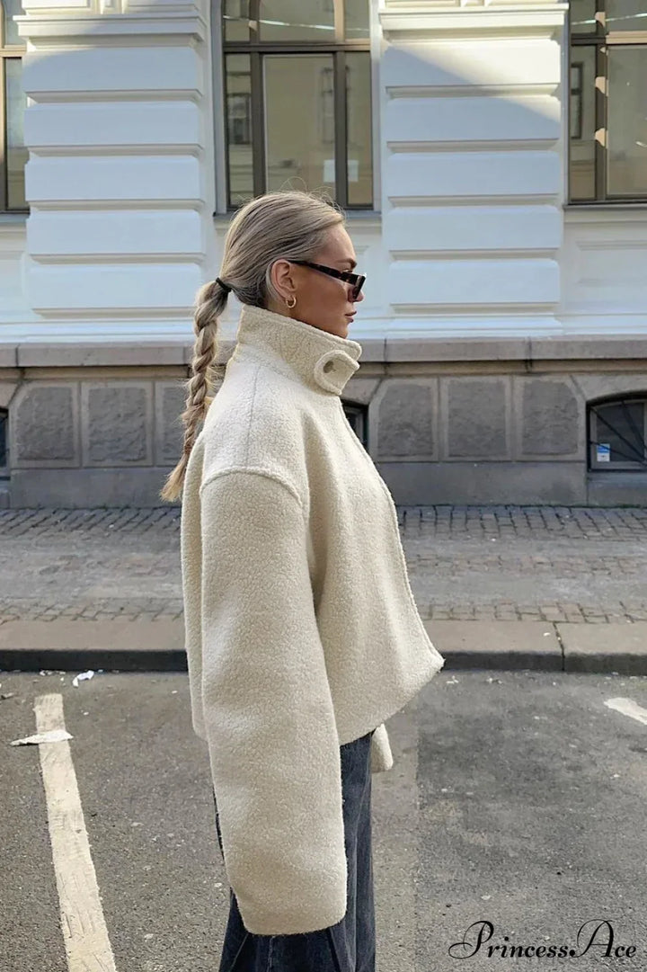 Lune London | Standing Collar Sherpa Jacket