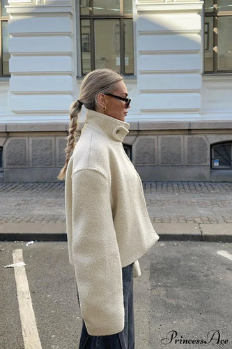 Lune London | Standing Collar Sherpa Jacket