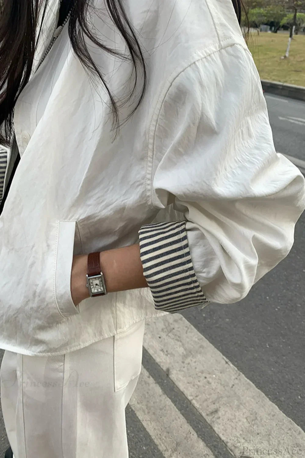 Lune London | Striped Sleeve Patchwork Leisure Jacket